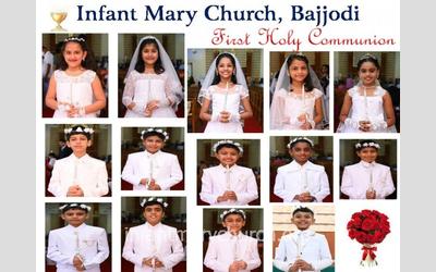Joyous Moment in the Lives of 14 angels of Infant Mary Parish