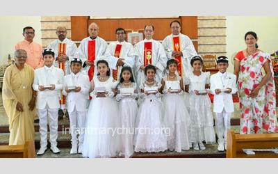 Joyous Moment in the Lives of 9 angels of Infant Mary Parish